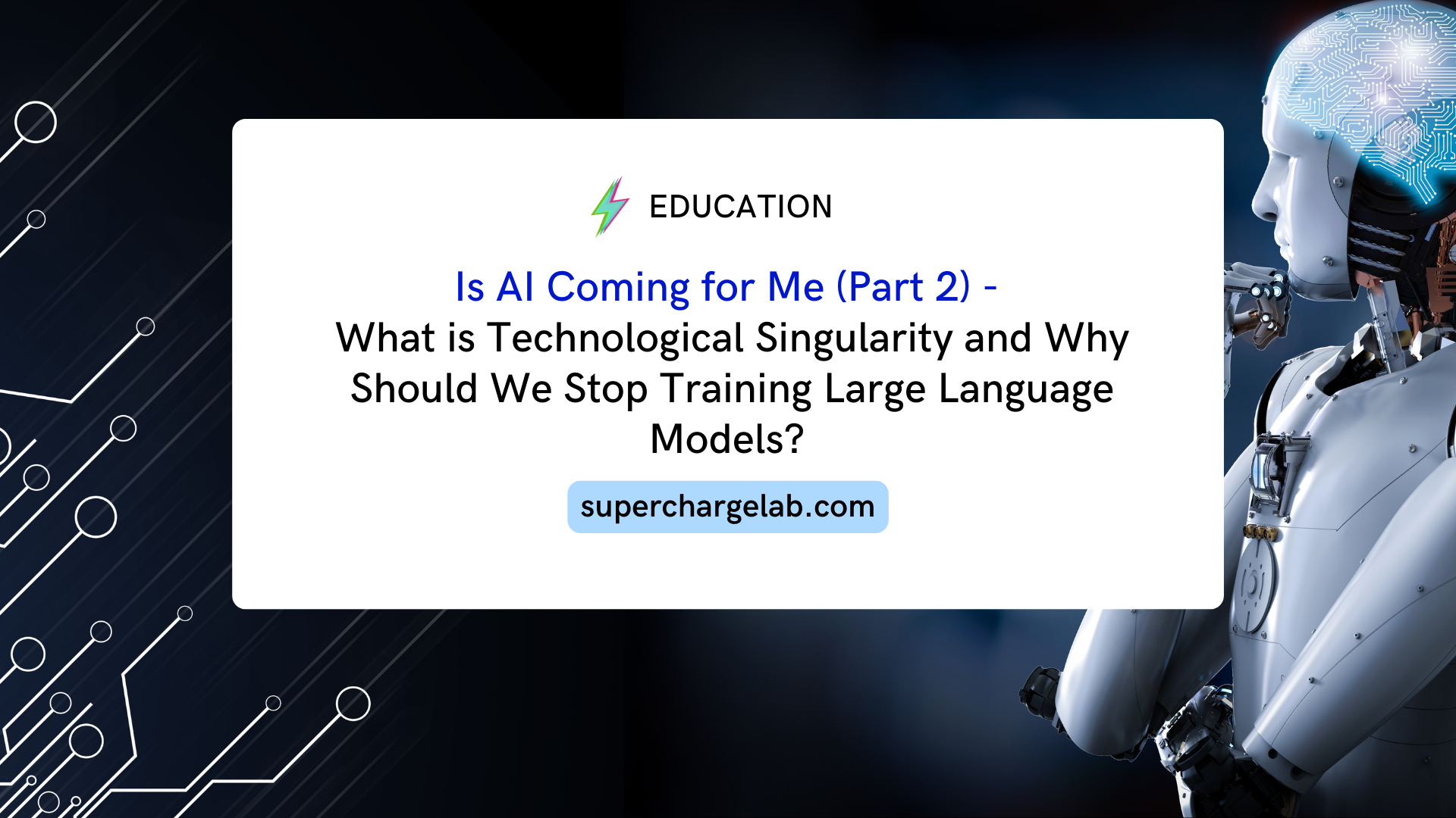 Is AI Coming for Me (Part 2) - What is Technological Singularity and Why Should We Stop Training Large Language Models?